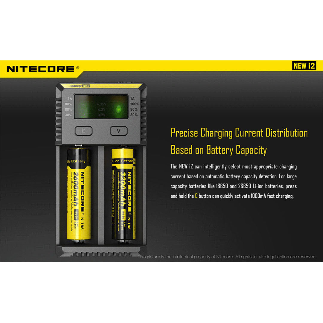Nitecore I2 Intellicharger 2-Slot Universal Battery Charger