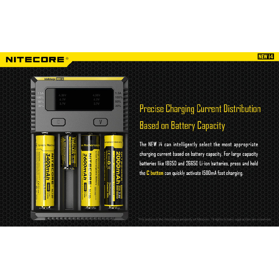 Nitecore I4 Intellicharger 4-slot Universal Charger