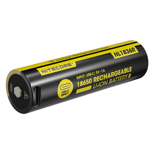 Nitecore NL1836R 3600mAh USB-C Rechargeable 18650 Battery