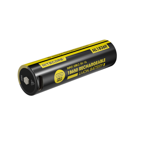 Nitecore NL1836R 3600mAh USB-C Rechargeable 18650 Battery