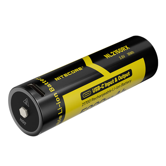 Nitecore NL2150RX 5000mAh USB-C Rechargeable 21700 Battery