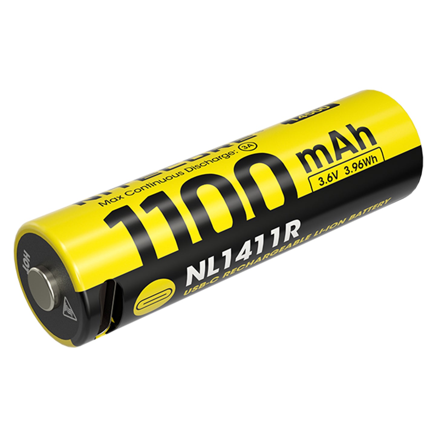 Nitecore NL1411R 1100mAh USB-C Rechargeable Battery