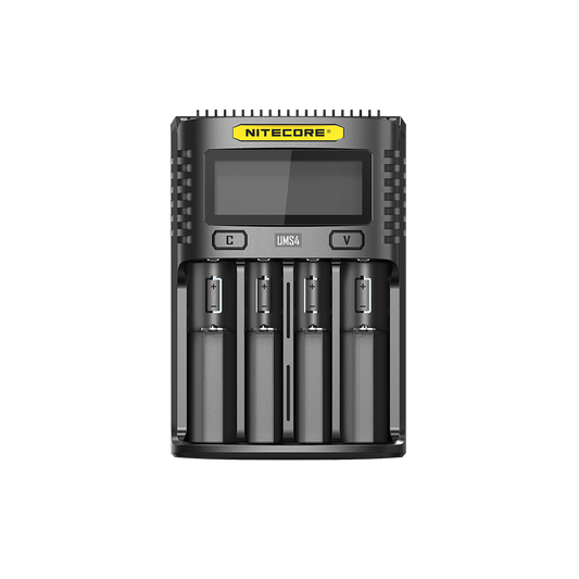 Nitecore UMS4 USB Four-Slot USB-C Fast Charger, for 18650, 21700 Batteries