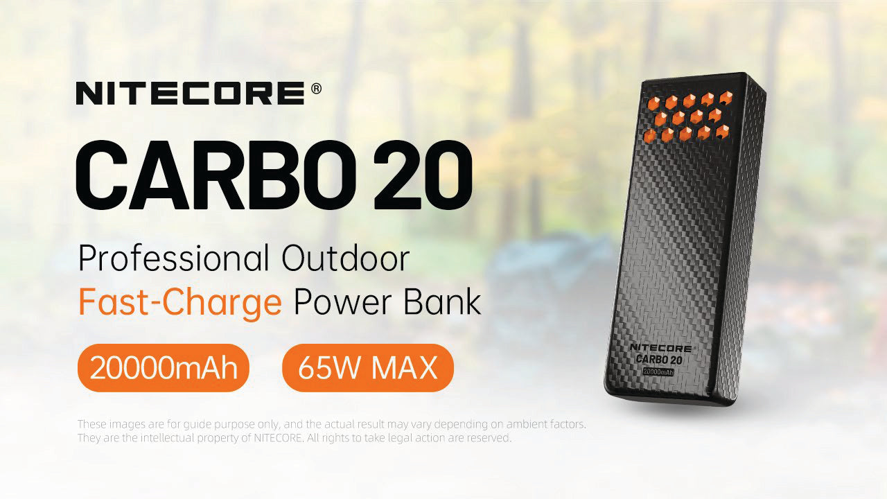 Nitecore Carbo 20 20,000mAh 65W Waterproof USB-C Power Bank