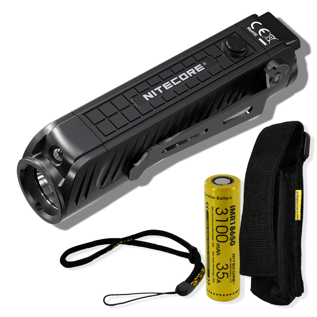 Nitecore P18 1800 Lumen Compact Flashlight with Auxiliary Red LED