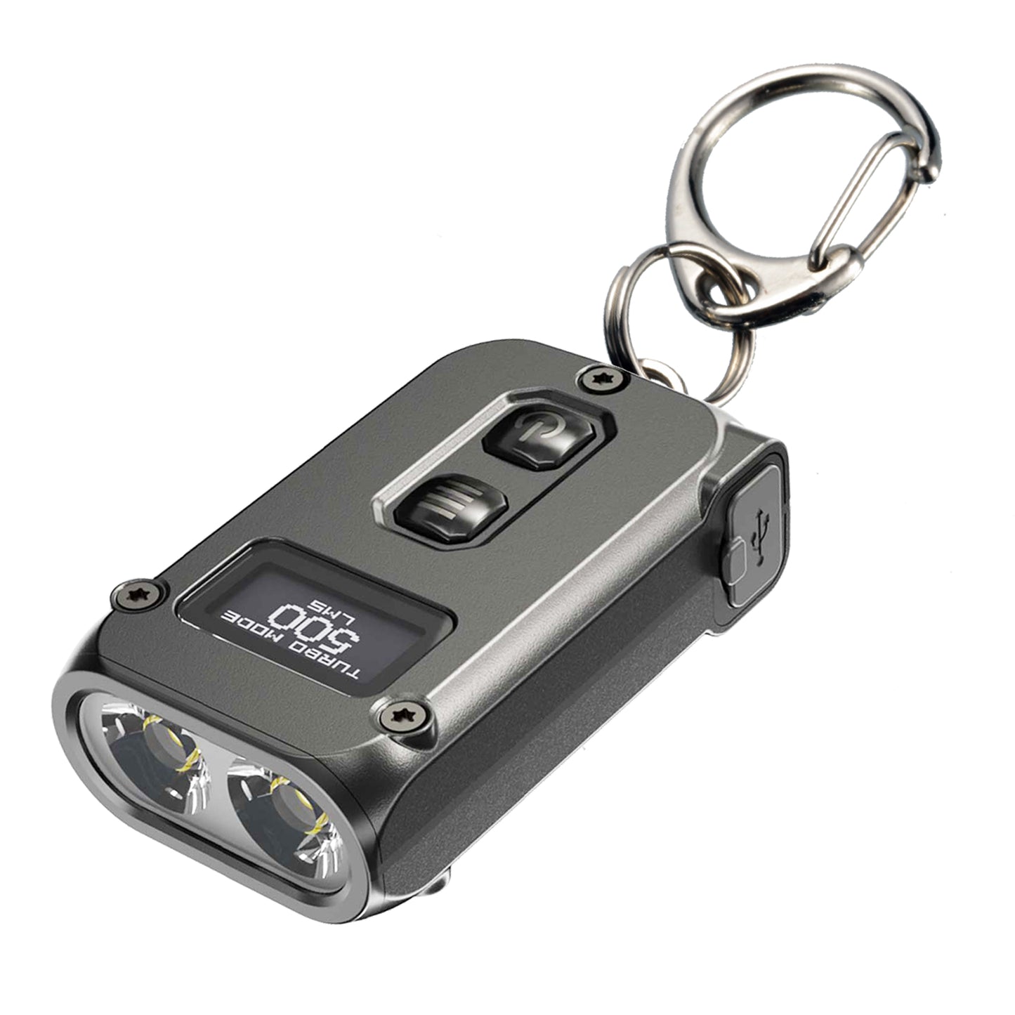 Nitecore TINI 2 500 Lumen Rechargeable Keychain Flashlight (Gray)