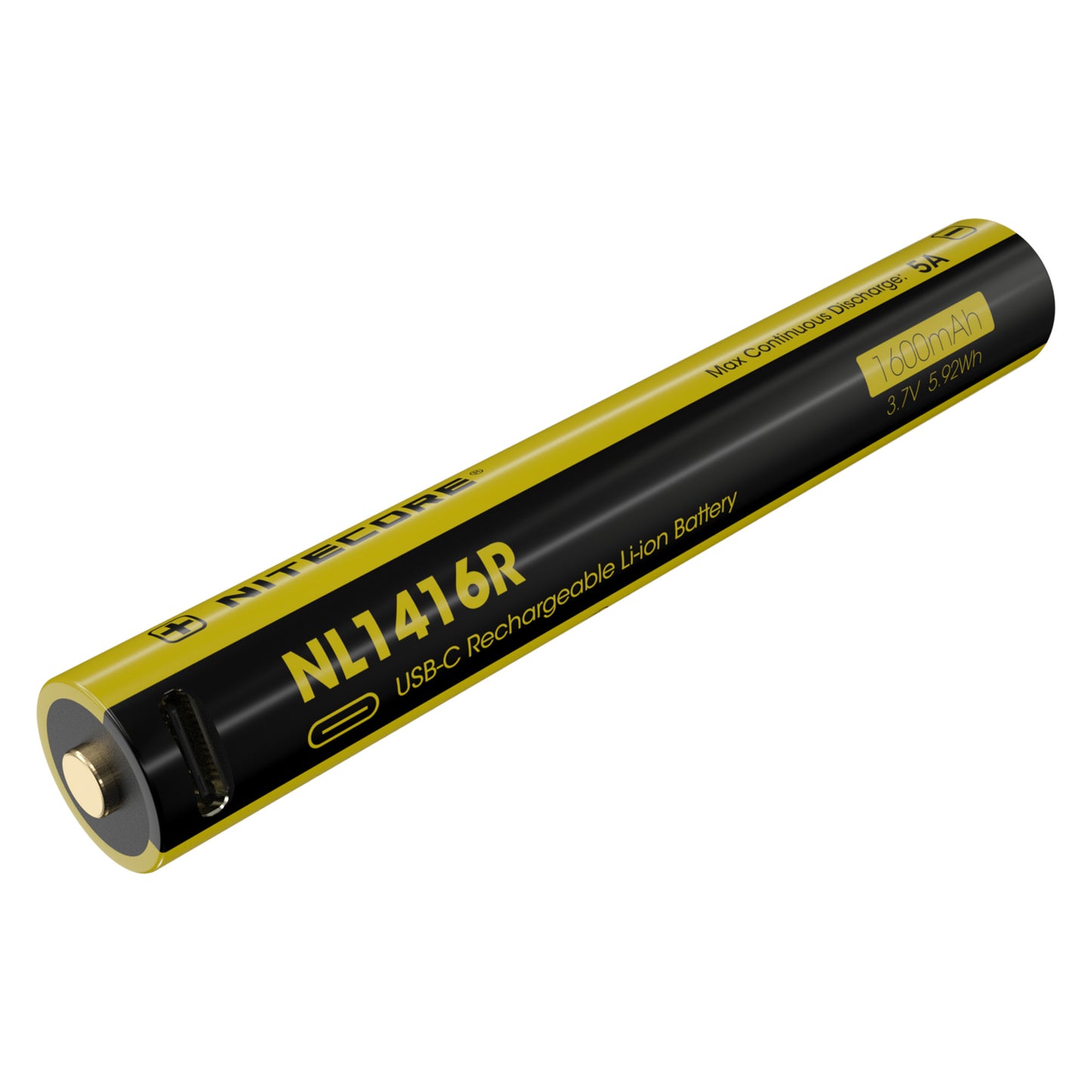 Nitecore NL1416R 1600mAh USB-C Rechargeable Battery, for MT2A Pro