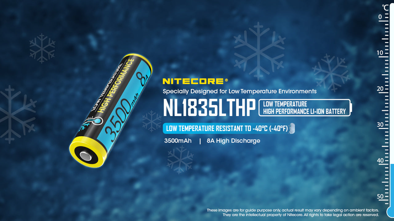 Nitecore NL1835LTHP Cold Weather 18650 Battery