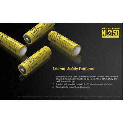 Nitecore NL2150 5000mAh Rechargeable 21700 Battery