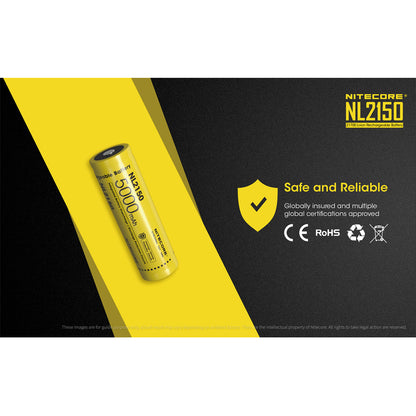 Nitecore NL2150 5000mAh Rechargeable 21700 Battery