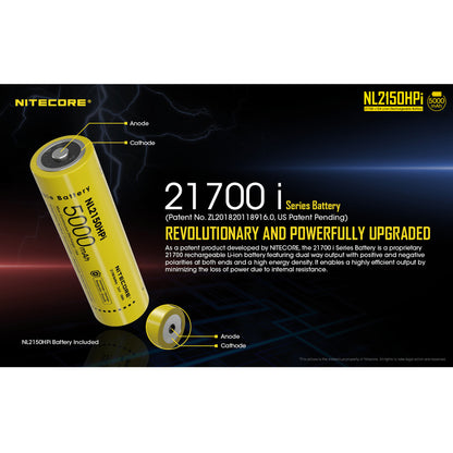 Nitecore NL2150HPi 5000mAh Rechargeable Battery for i Series Flashlights