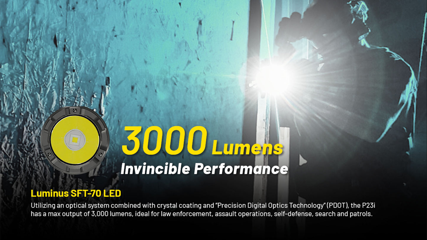 Nitecore P23i 3000 Lumen Rechargeable Flashlight