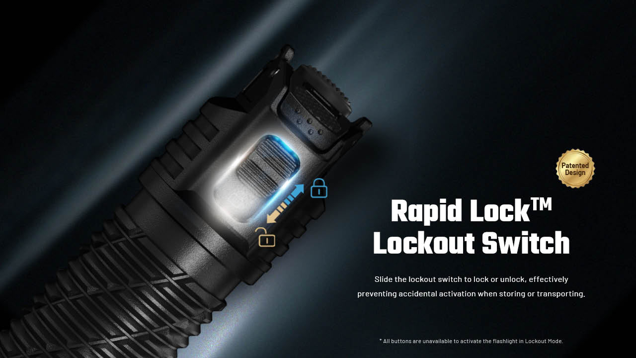 Nitecore P27iX 5000 Lumen Customizable Tactical Flashlight with Multi-Beam Modes