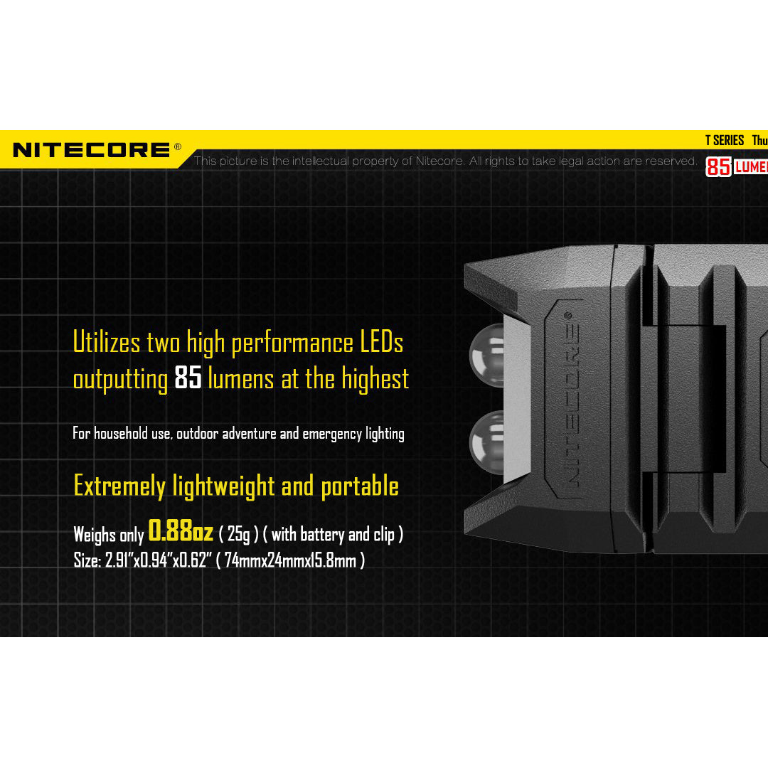 Nitecore THUMB 85 Lumen Tiltable Keychain Light