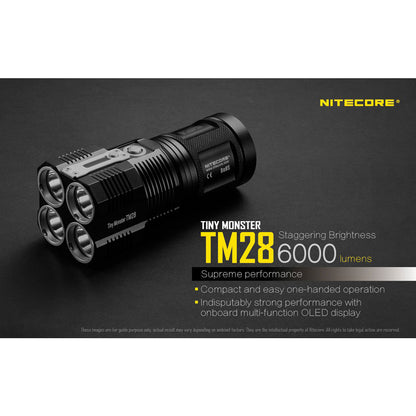 Nitecore TM28 Tiny Monster 6000 Lumen QuadRay Flashlight