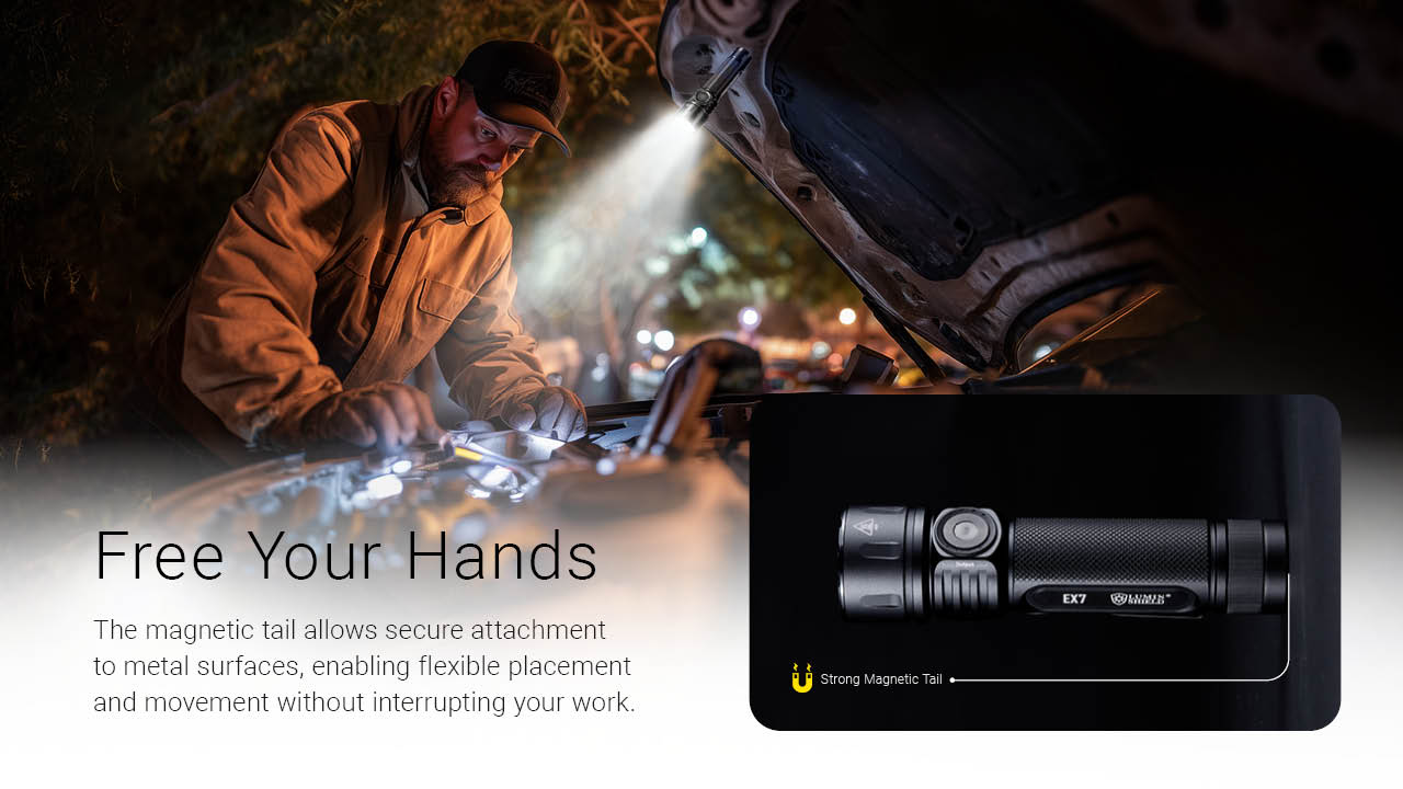 Nitecore EX7 6000 Lumen High Performance Rechargeable Flashlight