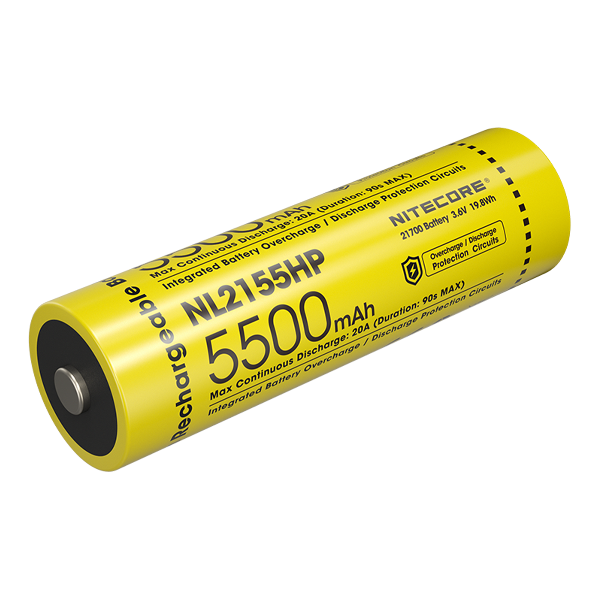 Nitecore NL2155HP 5500mAh Rechargeable 21700 Battery