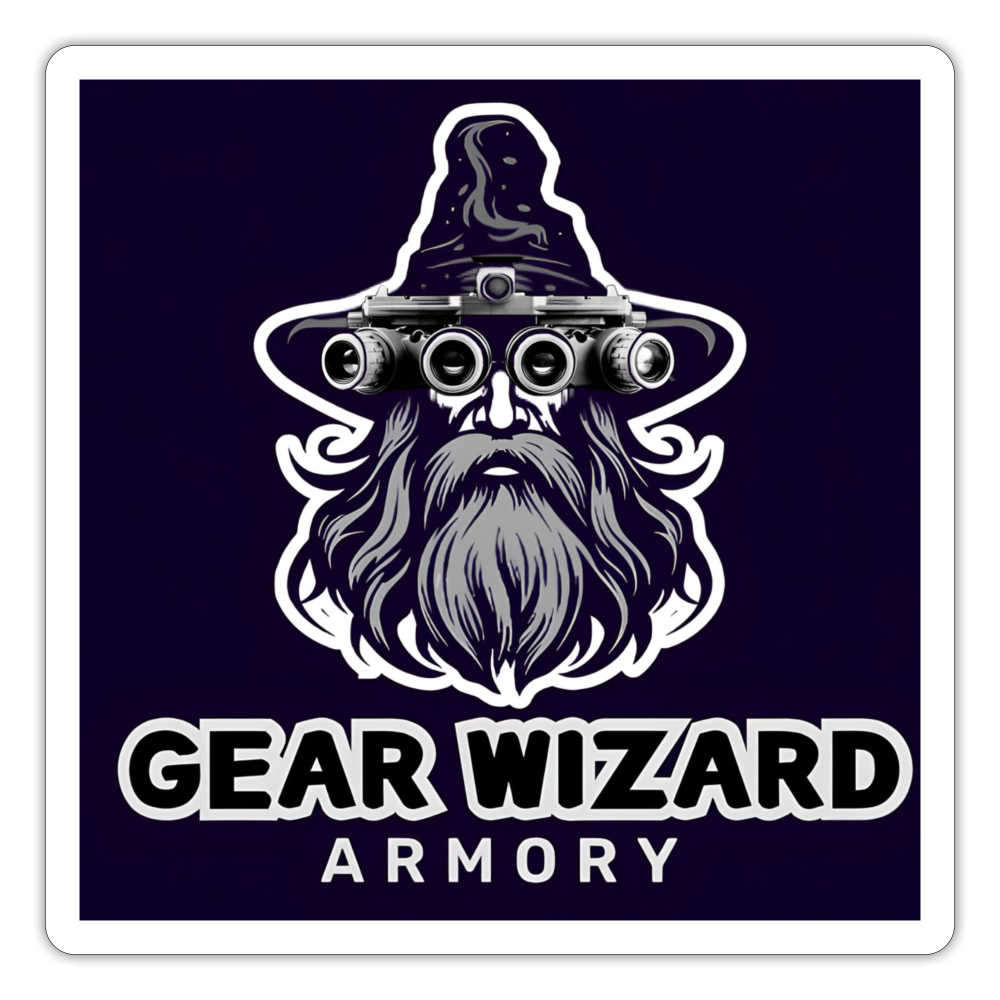 Gear Wizard Armory Sticker V1 - white matte