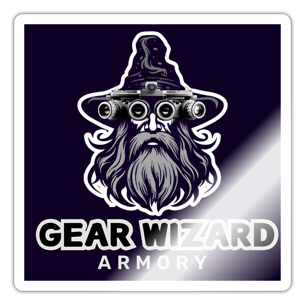 Gear Wizard Armory Sticker V1 - white glossy